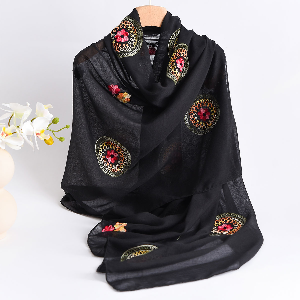 New Ethnic Fashion - Letni nowy lekki, oddychający szalik z
