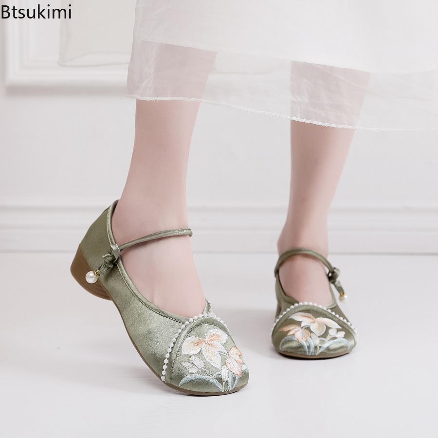 Ethnic Fabric - Modne haftowane buty damskie w stylu