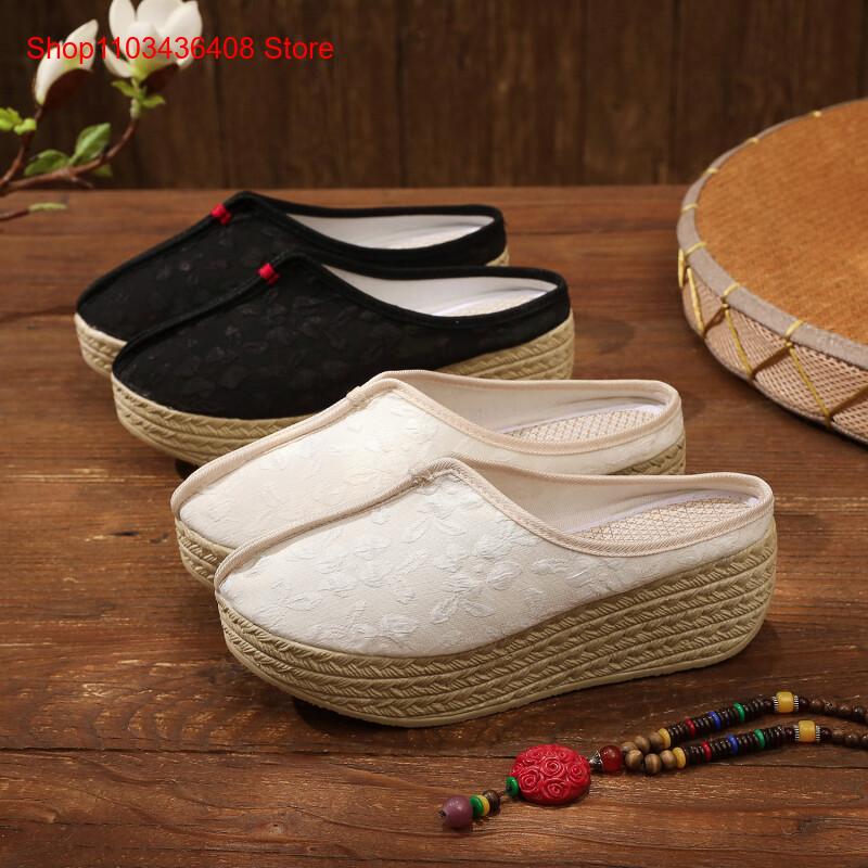 New Ethnic Fashion - Nowe stylowe kapcie, lekkie, na grubej