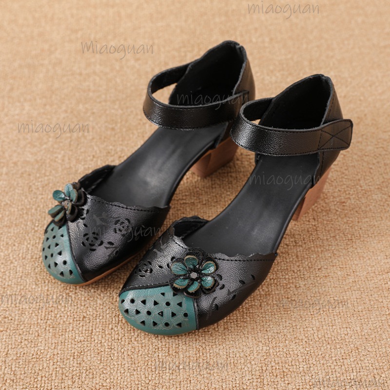 Ethnic Fashion For Women - Sandały gladiatorki z wycięciami na palcach,