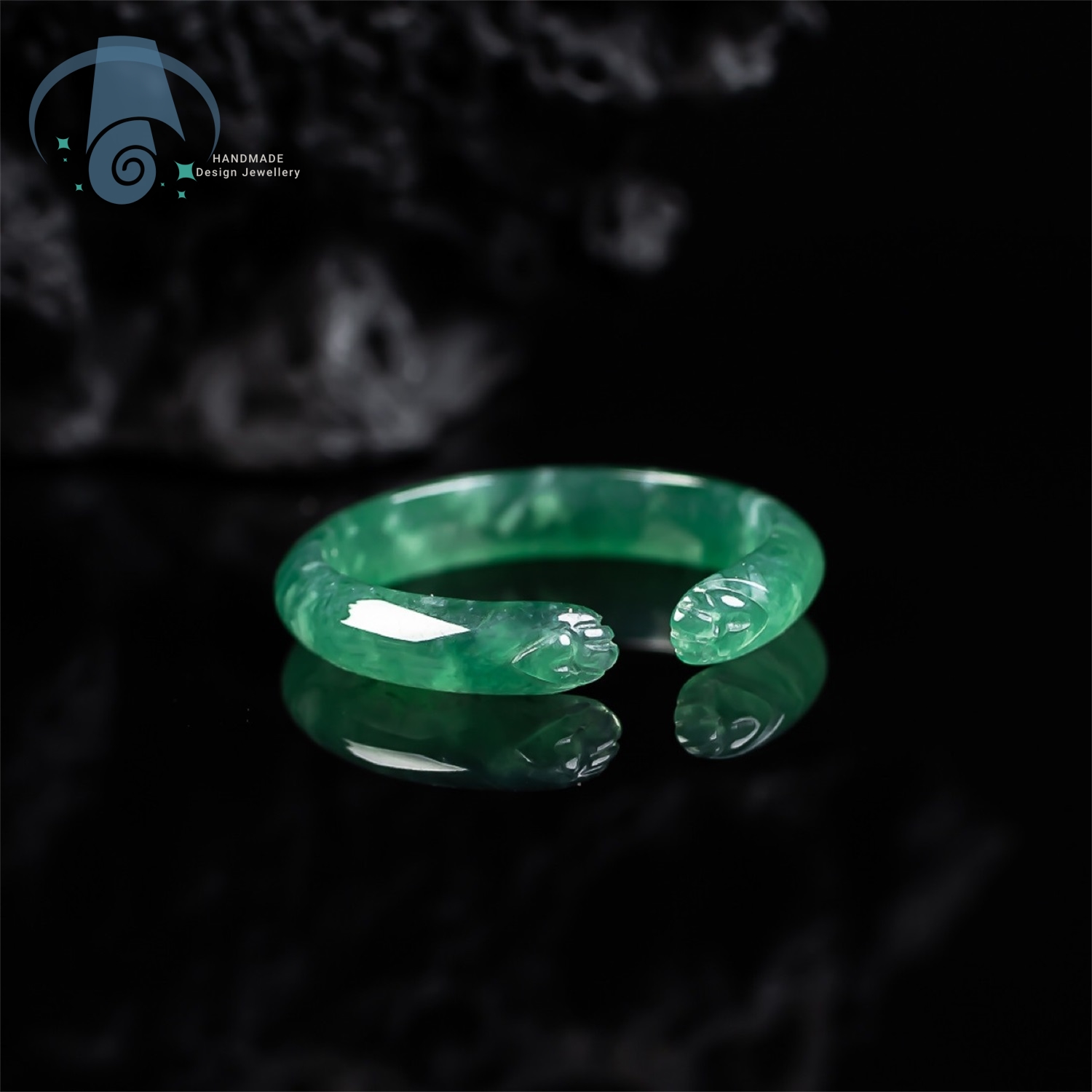 Ethnic Chic Fashion - Wysokiej jakości naturalny jadeit wodny klasy