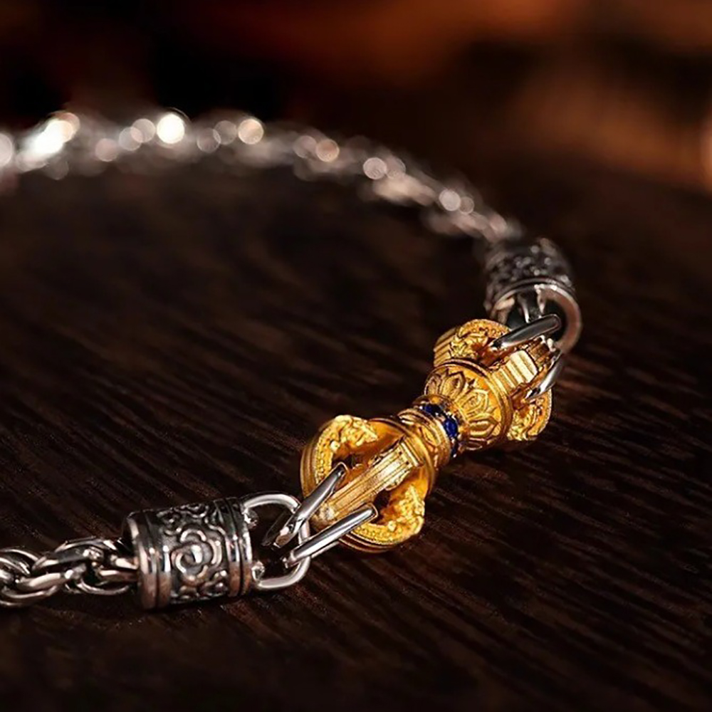 Ethnic Chic Fashion - Tybetańska buddyjska amuletka, chińska elegancka bransoletka,