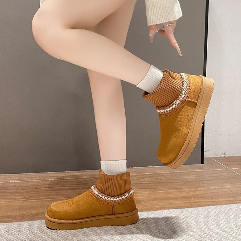 Zimowe pluszowe botki damskie, – Ethnic Fabric recenzja i cena