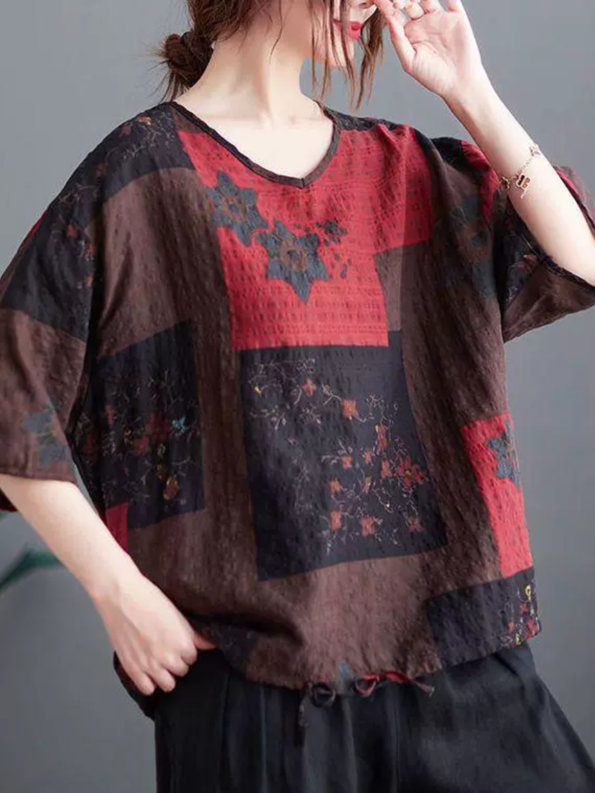 Lekka koszulka z bawełny i lnu – Ethnic Wear In Fashion recenzja i cena