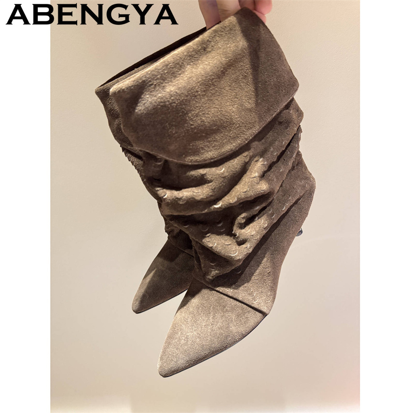 Damskie botki do połowy łydki, – New Ethnic Fashion recenzja i cena