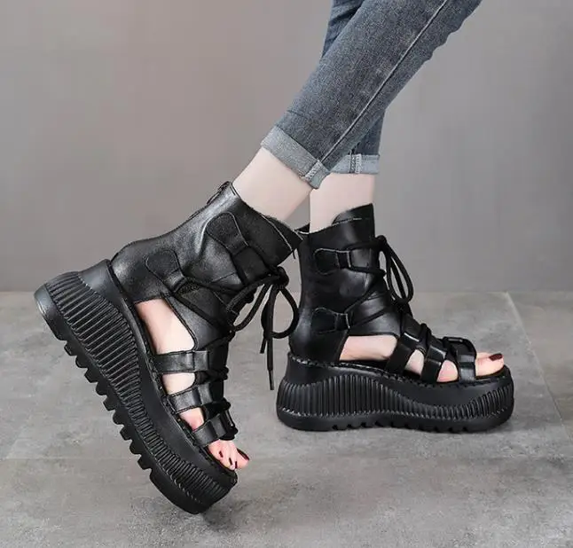 Botki damskie ze skóry natural – Ethnic Fashion For Women recenzja i cena