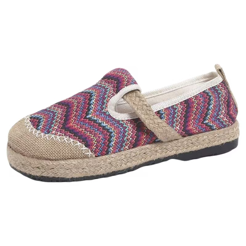 Damskie kolorowe buty w paski, – Ethnic Fabric recenzja i cena