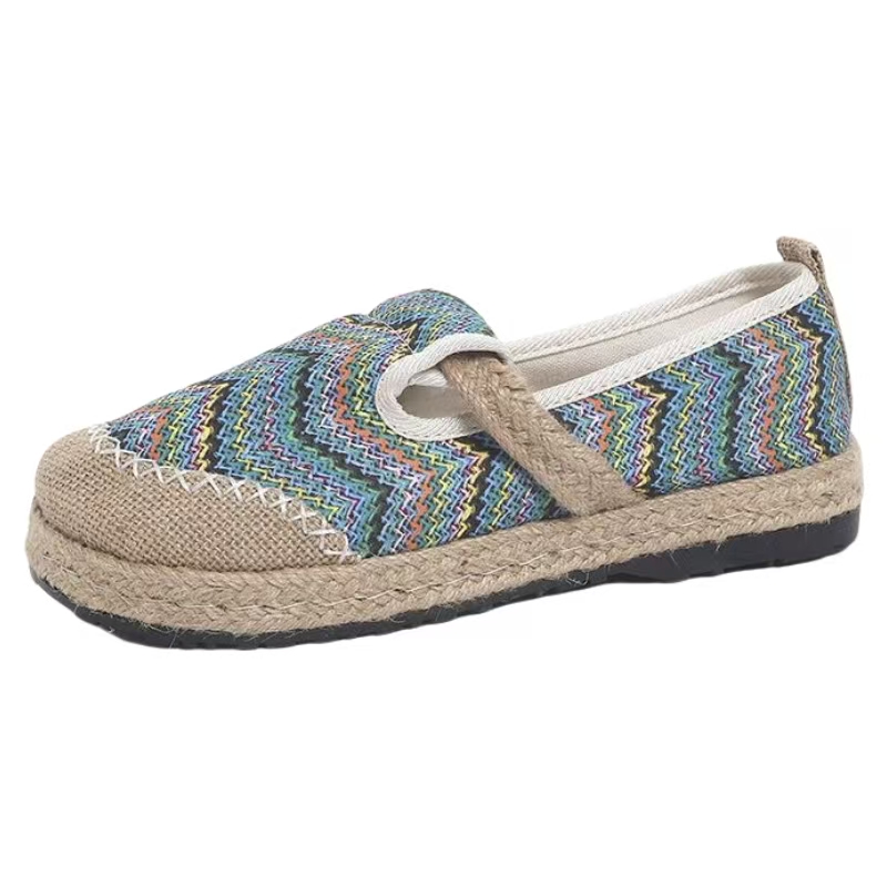 Damskie kolorowe buty w paski, – Ethnic Fabric recenzja i cena