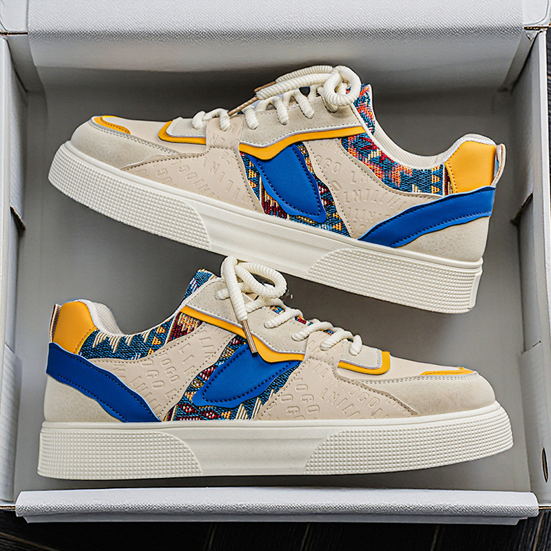 Męskie sneakersy vintage z pat – Ethnic Wear In Fashion recenzja i cena