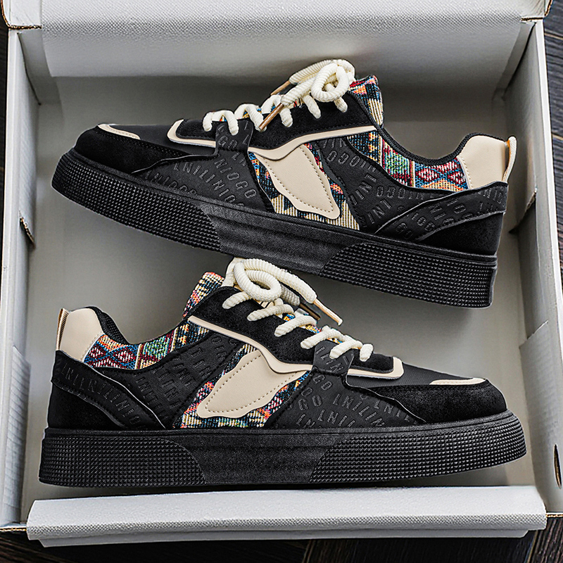Męskie sneakersy vintage z pat – Ethnic Wear In Fashion recenzja i cena