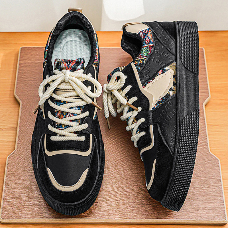 Męskie sneakersy vintage z pat – Ethnic Wear In Fashion recenzja i cena