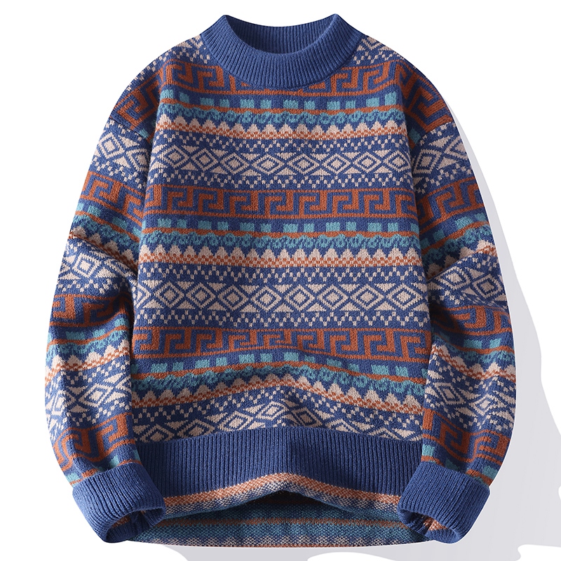 Modny męski sweter z okrągłym  – Ethnic Wear In Fashion recenzja i cena