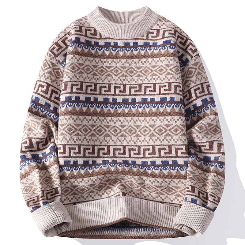 Modny męski sweter z okrągłym  – Ethnic Wear In Fashion recenzja i cena