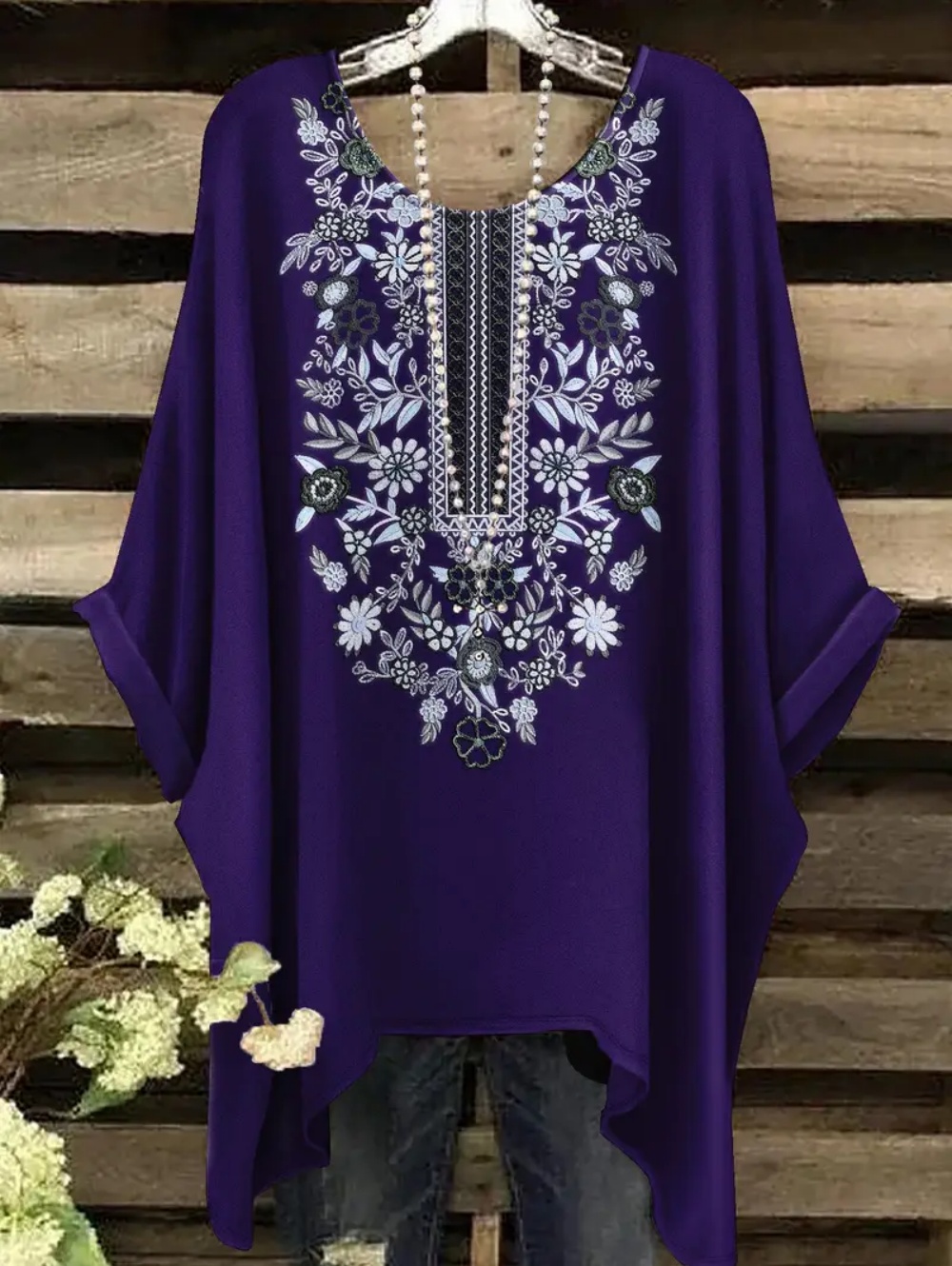 Bohemian Chic Oversized T-Shir – Ethnic Chic Fashion recenzja i cena