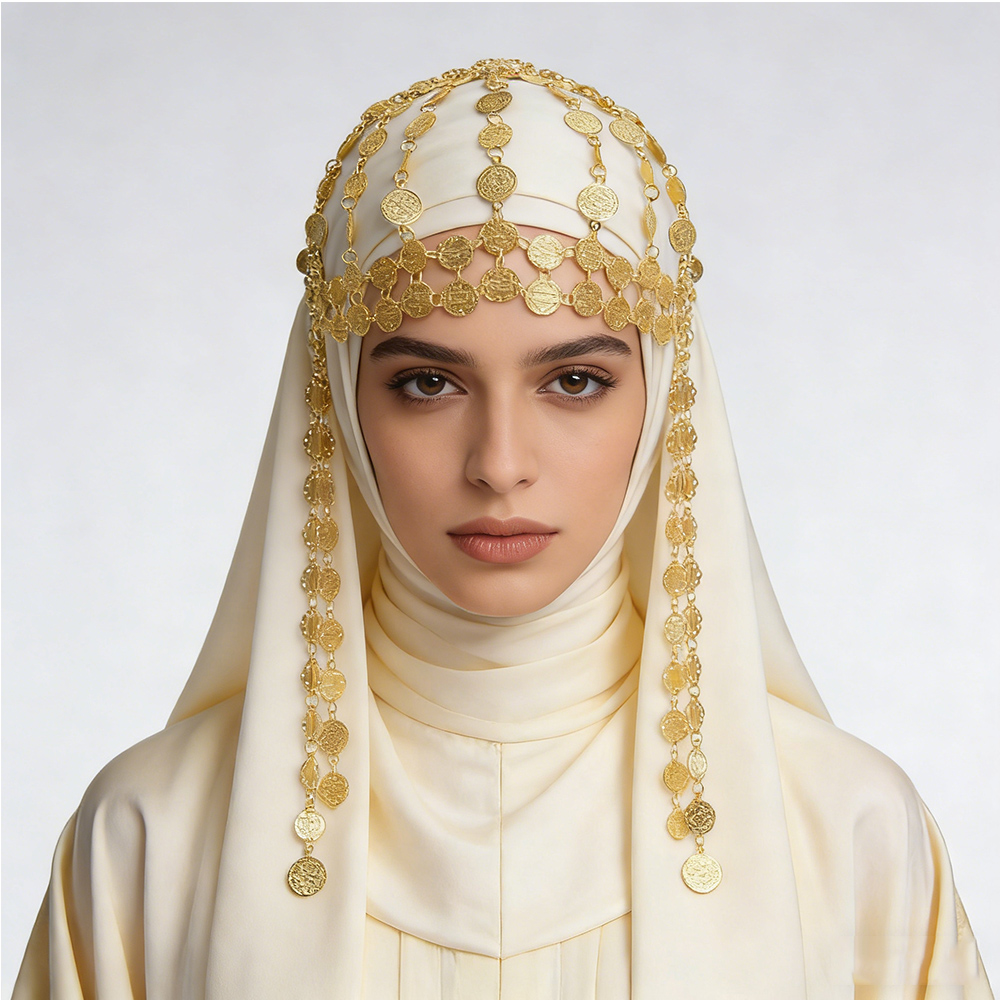 Pozłacana moneta ze stopu, ozd – Ethnic Fashion Pakistan recenzja i cena