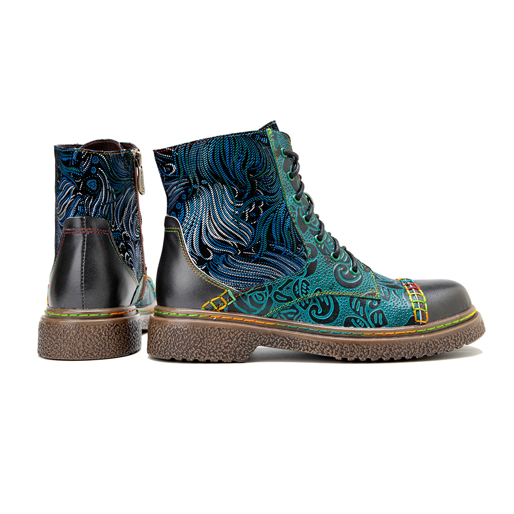 Botki damskie Socofy Raffan zi – Ethnic Fabric recenzja i cena